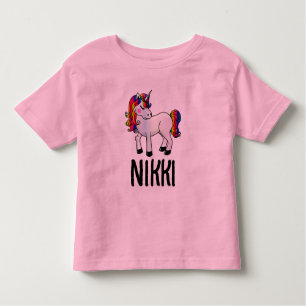 CAMISETAS DE CAMISETAS DE NOMBRE DE LLUVIA UNICORN
