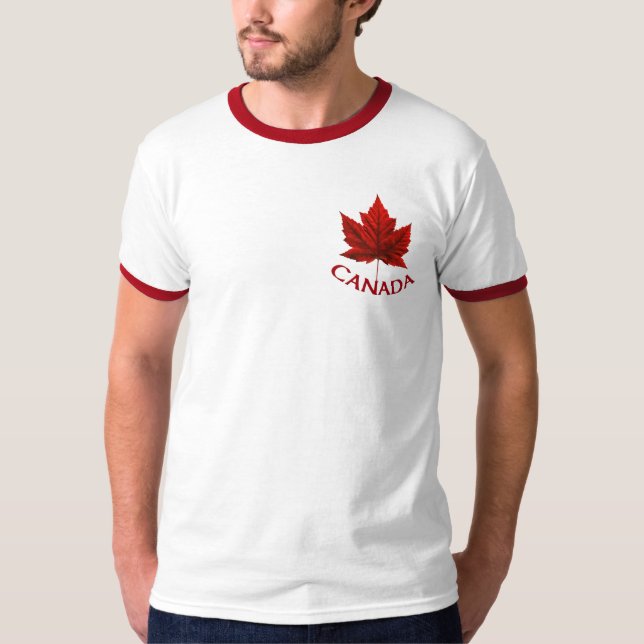 Camisetas de Canadá Camisetas de Jersey de la Hoja (Anverso)