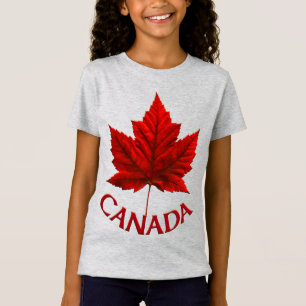 Camisetas de Canadá para niños Camisetas de hojas 