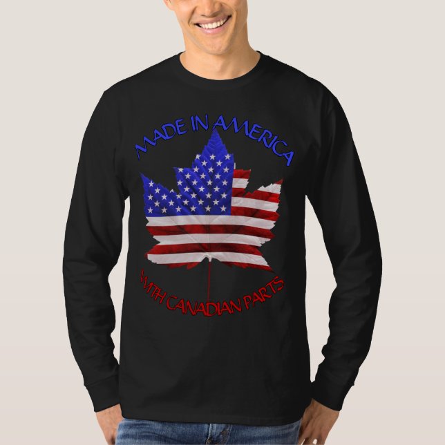Camisetas de Canadá personalizadas de EE.UU. (Anverso)
