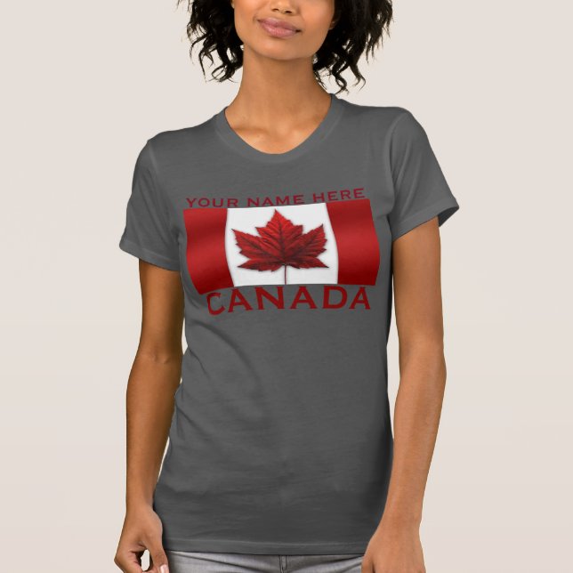 Camisetas de Canadá personalizadas para mujeres (Anverso)