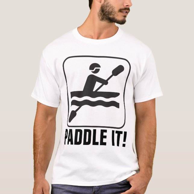 Camisetas de canoa, ¡PADDLE! (Anverso)