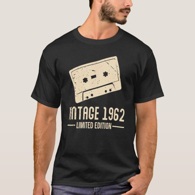 Camisetas de Cassette Tapes 1962 Vintage Retro Des (Anverso)