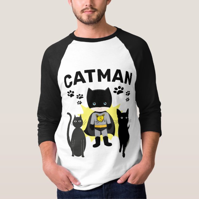 Camisetas de CATMAN Funny CAT LOVER (Anverso)