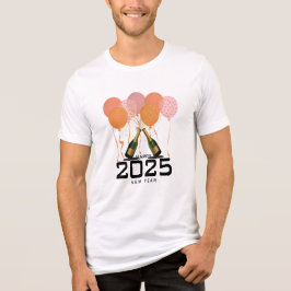 Camisetas de celebración de Año Nuevo 2025