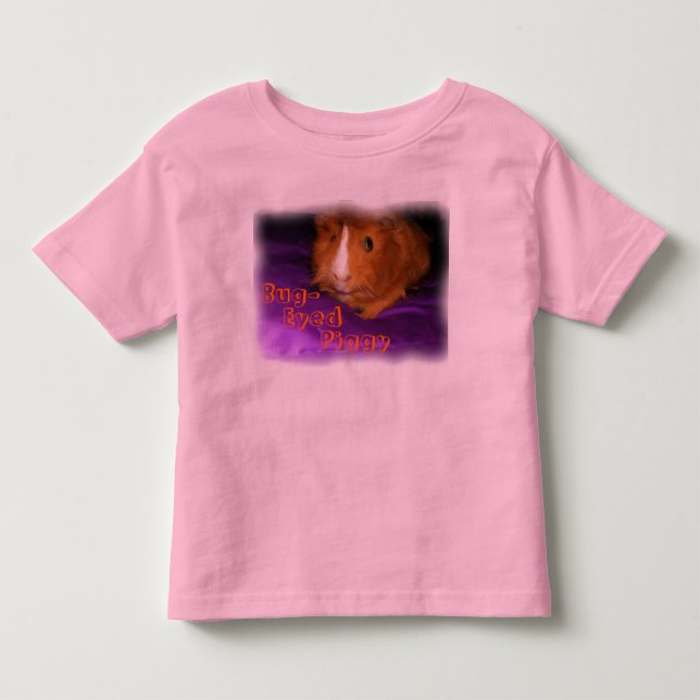 Camisetas de cerdo de Guinea con ojos de bug (Anverso)