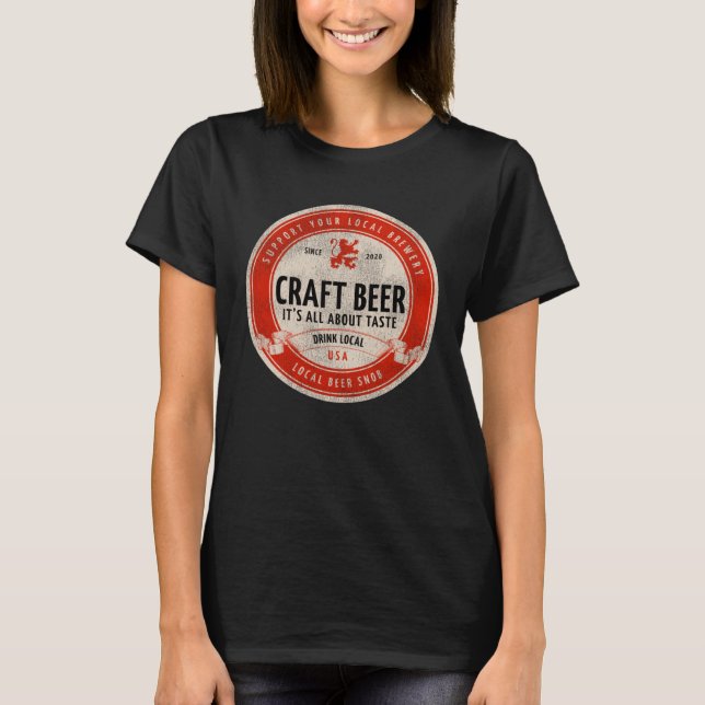 Camisetas de cerveza artesanal para bebedores de c (Anverso)