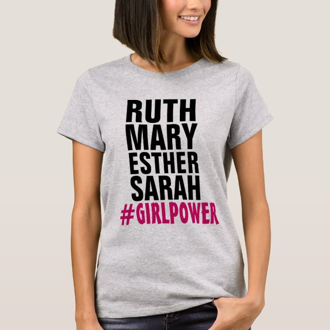 Camisetas de CHICA CRISTIANO (RUTH ESTHER SARAH) (Anverso)