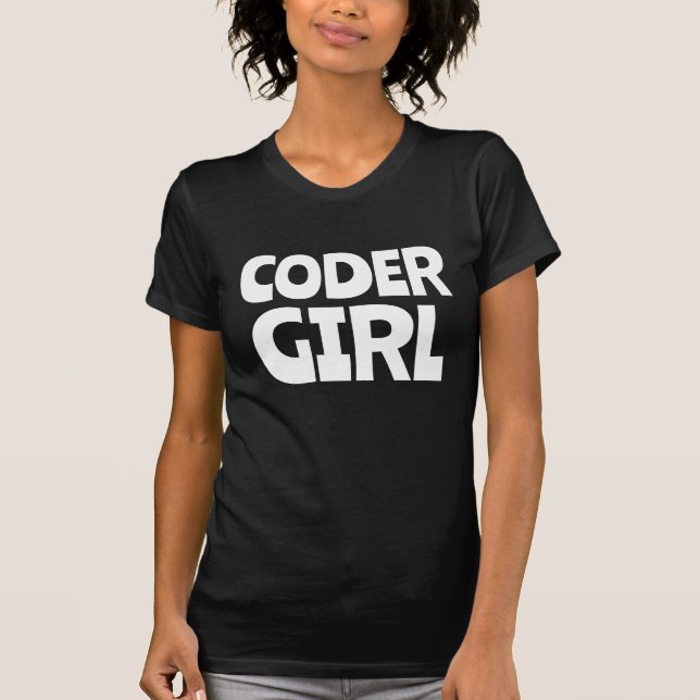 CAMISETAS DE CHICA DE CODER (Anverso)