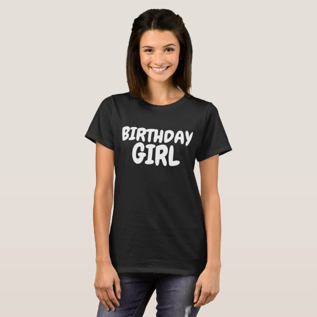 CAMISETAS DE CHICA DE CUMPLEAÑOS (Anverso completo)