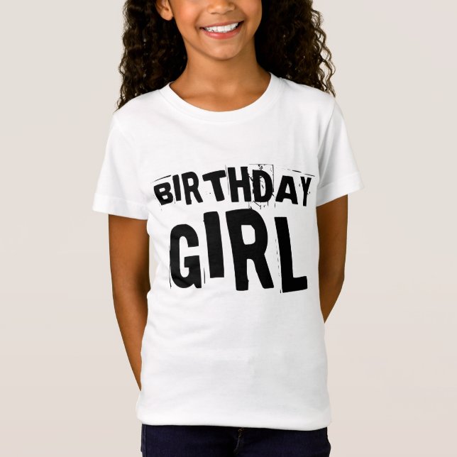 CAMISETAS DE CHICA DE CUMPLEAÑOS (Anverso)