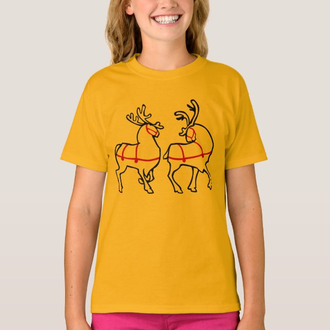 Camisetas de Chica de Navidades Orgánicos de Camis (Anverso)