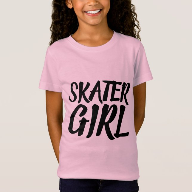 CAMISETAS DE CHICA DE PATINAJE (Anverso)
