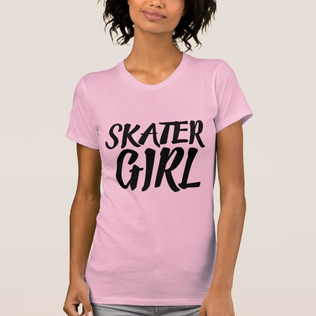 CAMISETAS DE CHICA DE PATINAJE (Anverso)