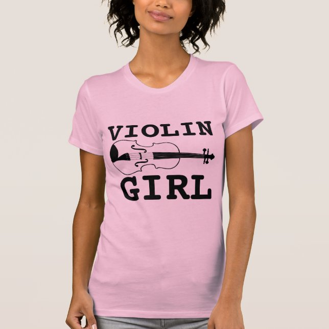 CAMISETAS DE CHICA DE VIOLÍN (Anverso)