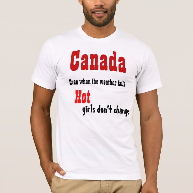 Camisetas de chicas calientes de Canadá (Anverso)