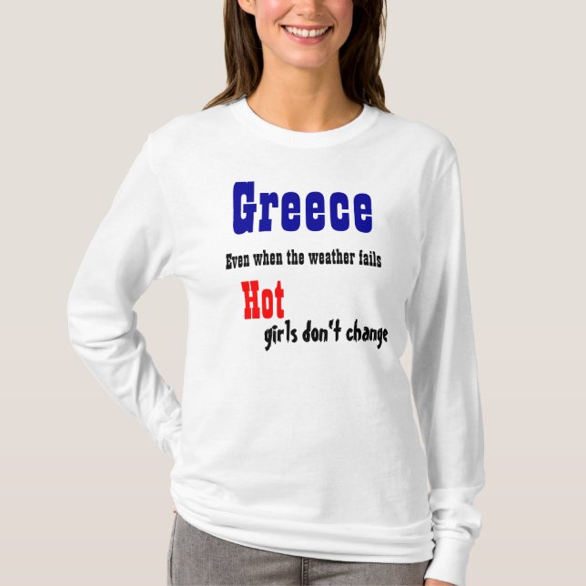 Camisetas de chicas calientes de Grecia (Anverso)