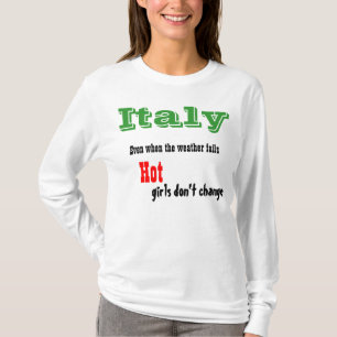 Camisetas de chicas calientes de Italia