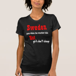 Camisetas de chicas calientes de Suecia
