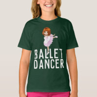CAMISETAS DE CHICAS DE BAILE DE BALLET