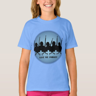 Camisetas de Chicas de soldados caídos para no olv