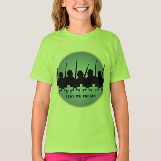 Camisetas de Chicas de soldados caídos para que no (Anverso)