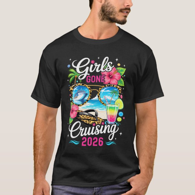 Camisetas de Chicas de Vacaciones Tropicales 2026 (Anverso)