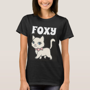 CAMISETAS DE CHICAS FOXY KITTEN CAT PARA MUJERES