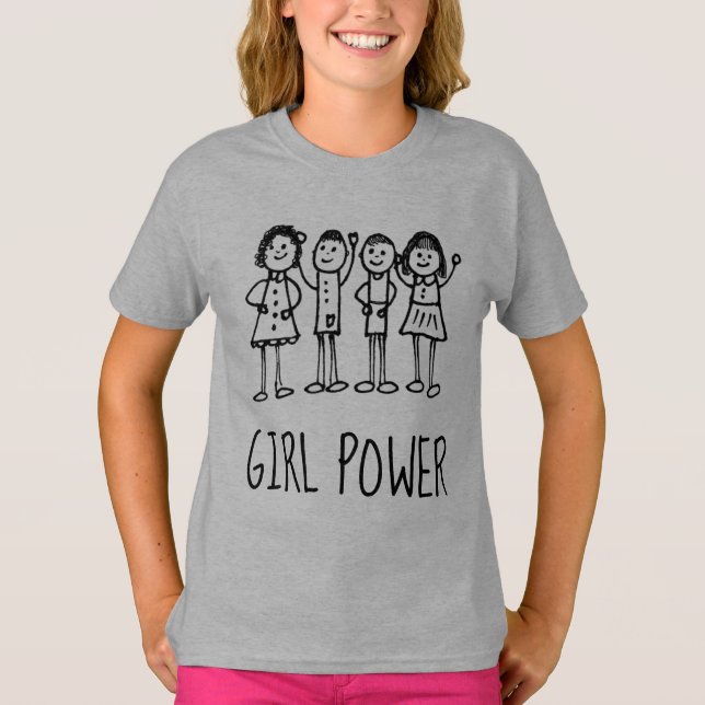 Camisetas de Chicas POWER chica (Anverso)
