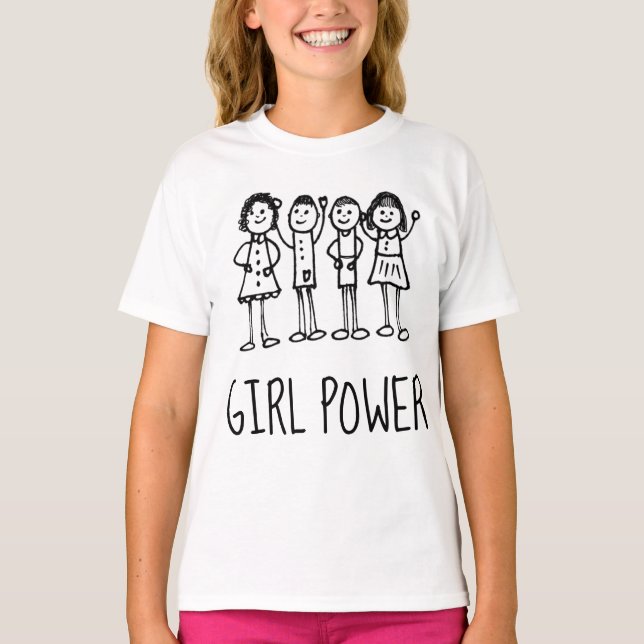 Camisetas de Chicas POWER chica (Anverso)