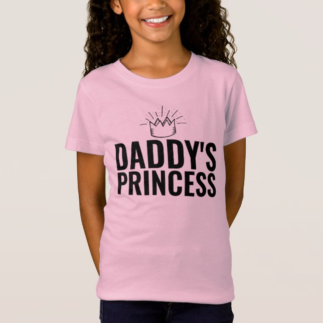 CAMISETAS DE CHICAS PRINCESS DE LA NIÑA BEBÉ DADDY (Anverso)