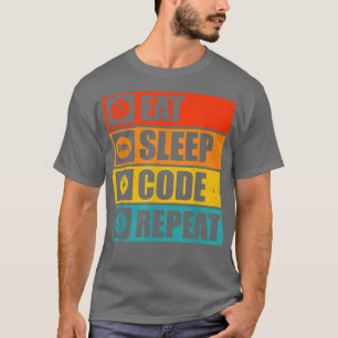 Camisetas de ciencias de la computación comiendo c