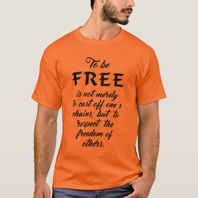 Camisetas de citación de libertad y chaquetas (Anverso)