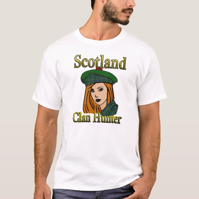 Camisetas de Clan Hunter Tartan Scotland (Anverso)