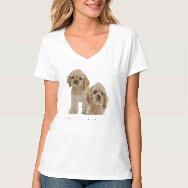 Camisetas de Cocker spaniel (Anverso)