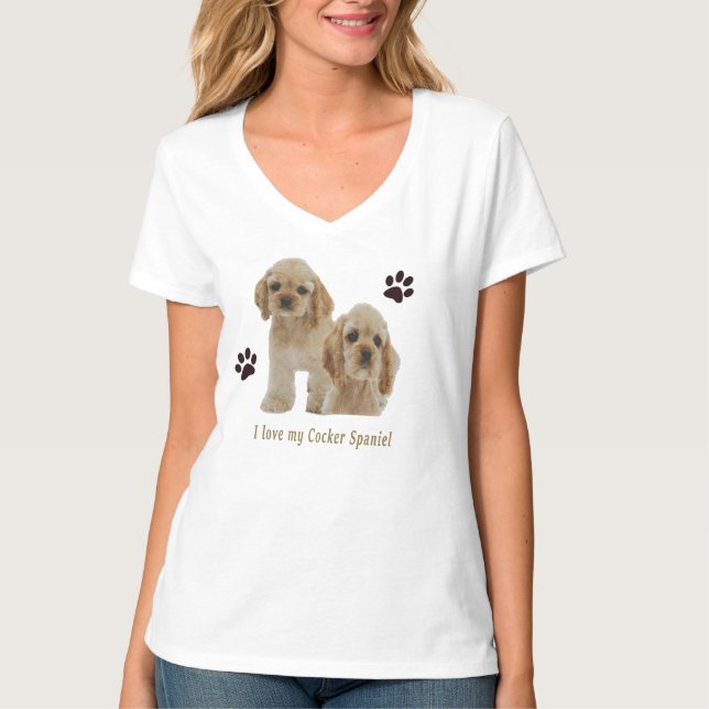 Camisetas de Cocker spaniel (Anverso)