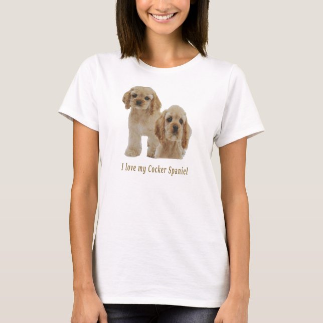 Camisetas de Cocker spaniel (Anverso)