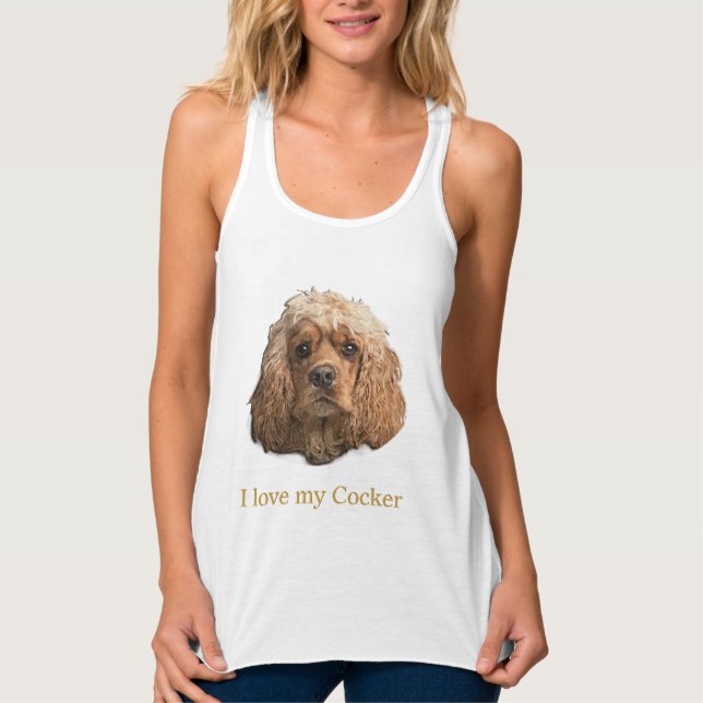 Camisetas de Cocker Spaniel (Anverso)