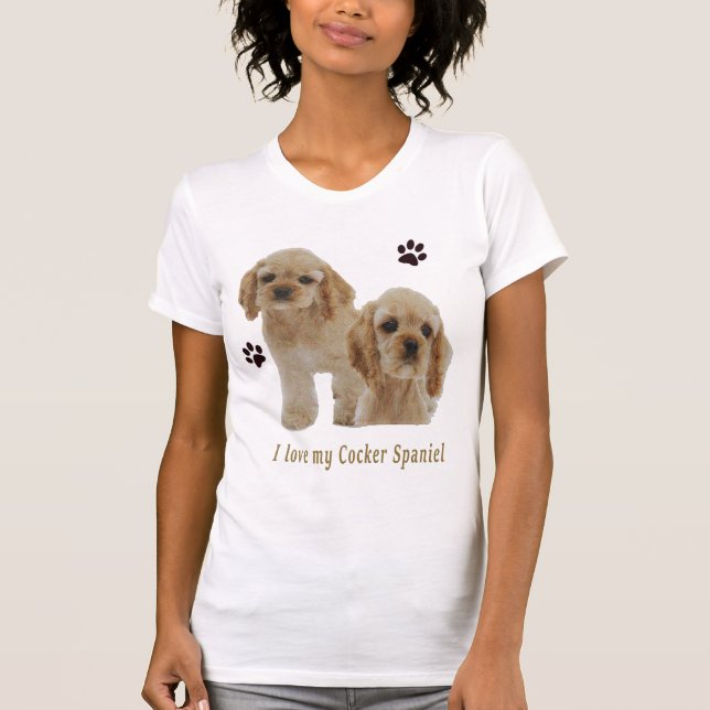 Camisetas de Cocker spaniel (Anverso)
