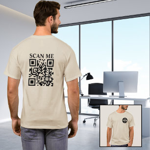 Camisetas de código QR del personalizado: promocio