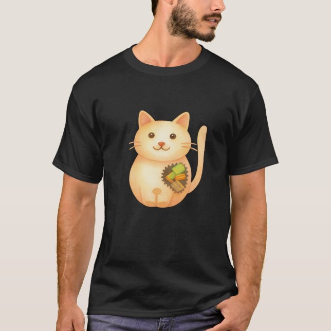 Camisetas de Coins-CAT On Dark Canva (Anverso)