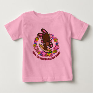 Camisetas de conejo de pascua de chocolate