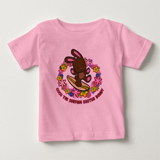 Camisetas de conejo de pascua de chocolate (Anverso)
