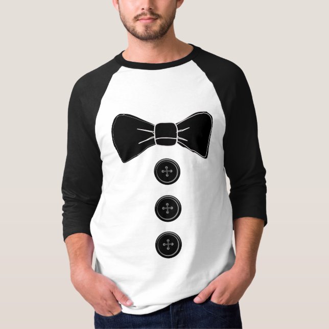 Camisetas de corbata de baño de esmoquín (Anverso)