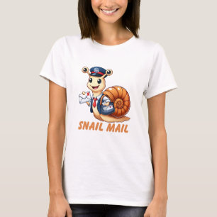 camisetas de correo de caracol divertido   Snail L