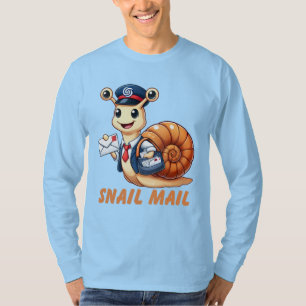 camisetas de correo de caracol divertido Snail L