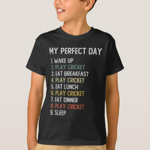 Camisetas de cricket Perfect Day para hombres, niñ