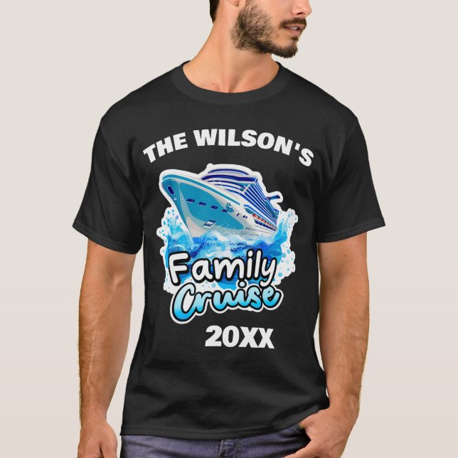 Camisetas de crucero familiares personalizados (Anverso)