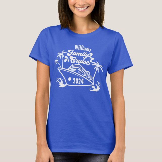 Camisetas de crucero familiares personalizados con (Anverso)