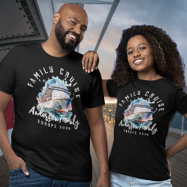 Camisetas de crucero familiares que coinciden con